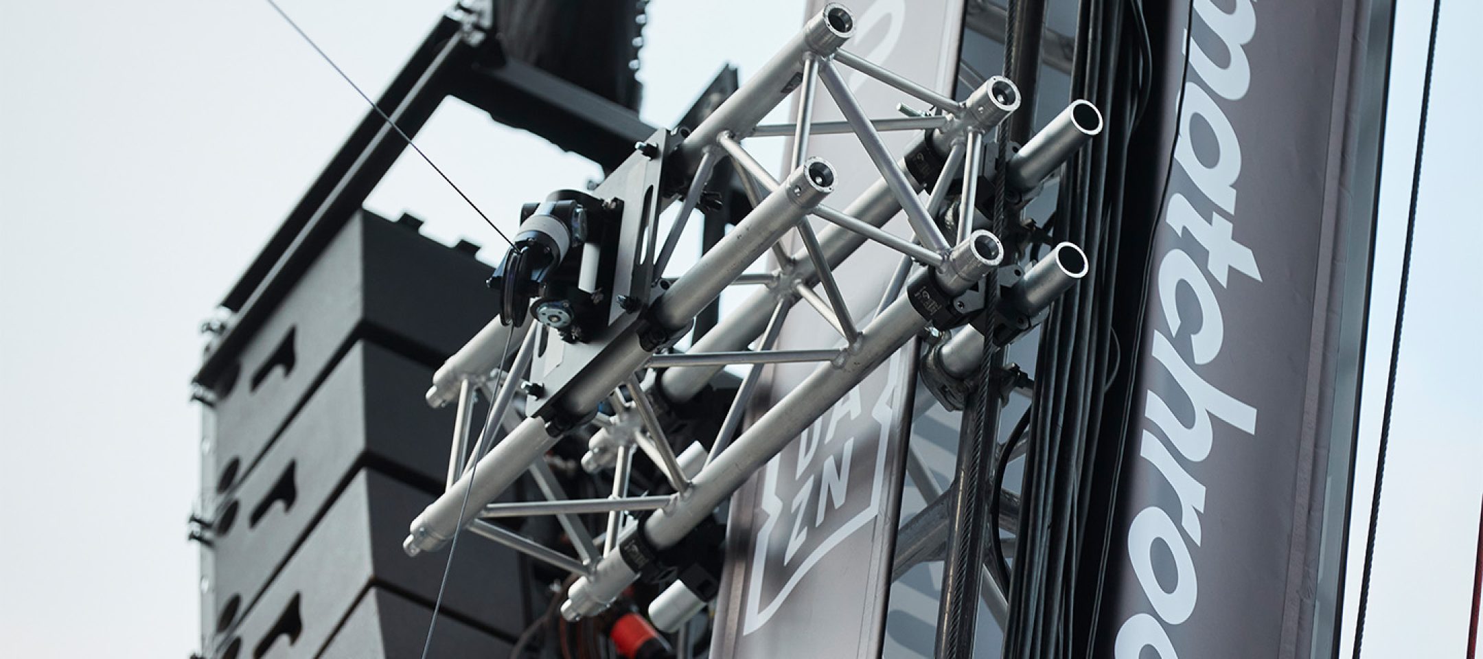 Custom truss rigging solution as part of a wirecam installation