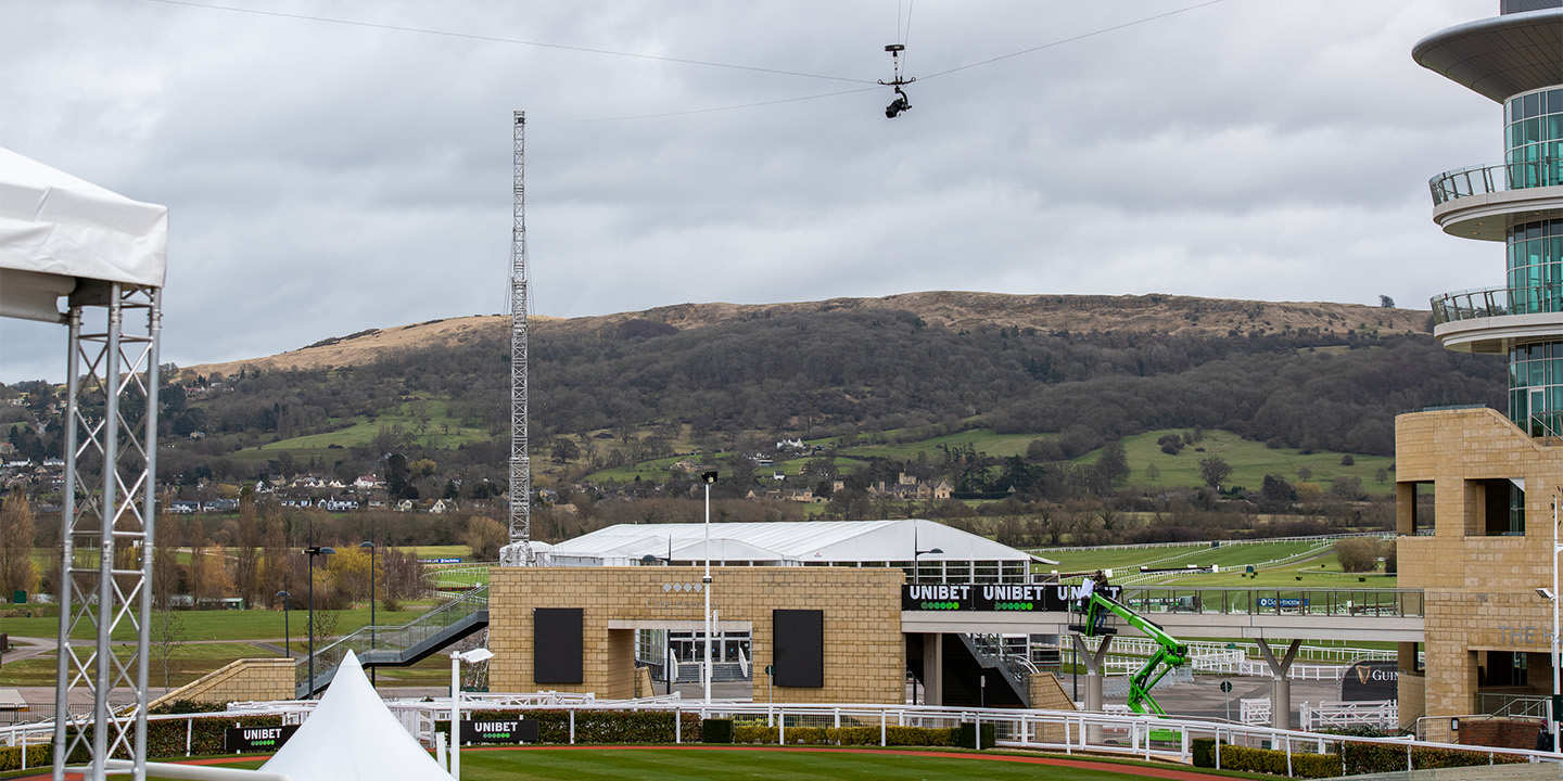 3D Wire Cam and Tower for ITV Horse Racing at Cheltenham Festival 2022