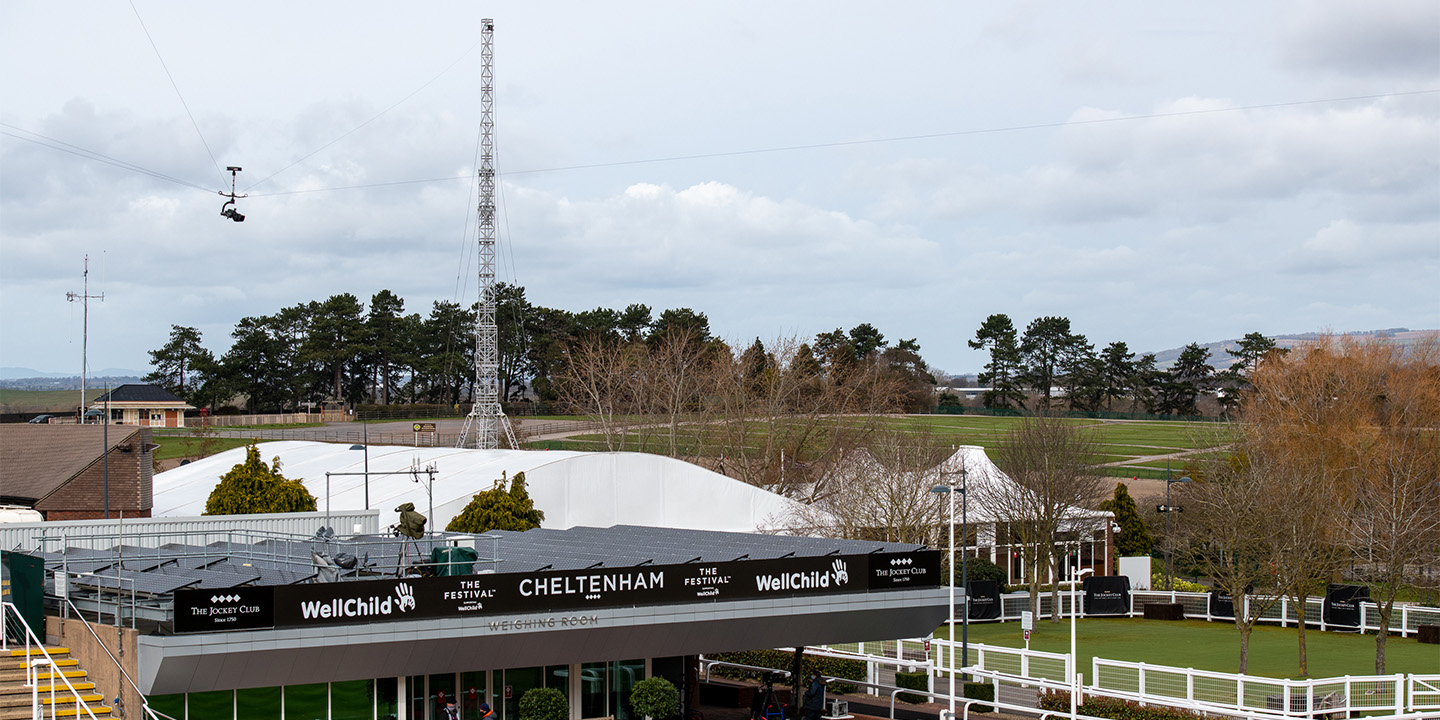 3D Wire Cam and Tower for ITV Horse Racing at Cheltenham Festival 2022